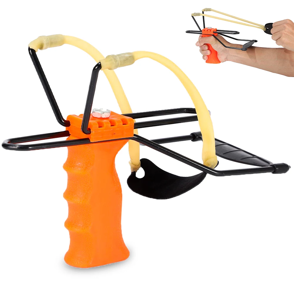 Wrist Slingshot with Adjustable Frame for Adults Child Powerful Compact Folding Wrist Slingshots Outdoor Hunting Sling Shot