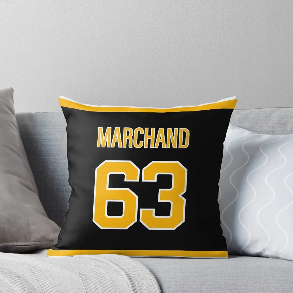 

Brad Marchand Jersey Throw Pillow Anime Luxury Pillow Case