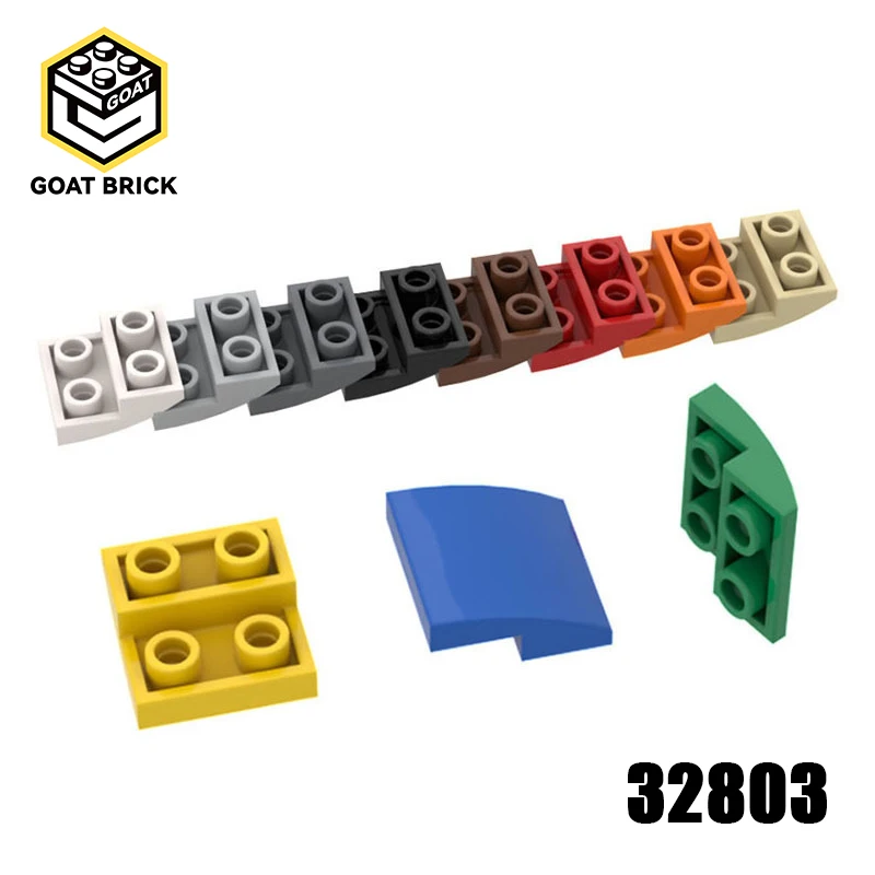10pcs MOC Assembles Particles 32803 Slope Curved 2 x 2 Inverted Building Blocks