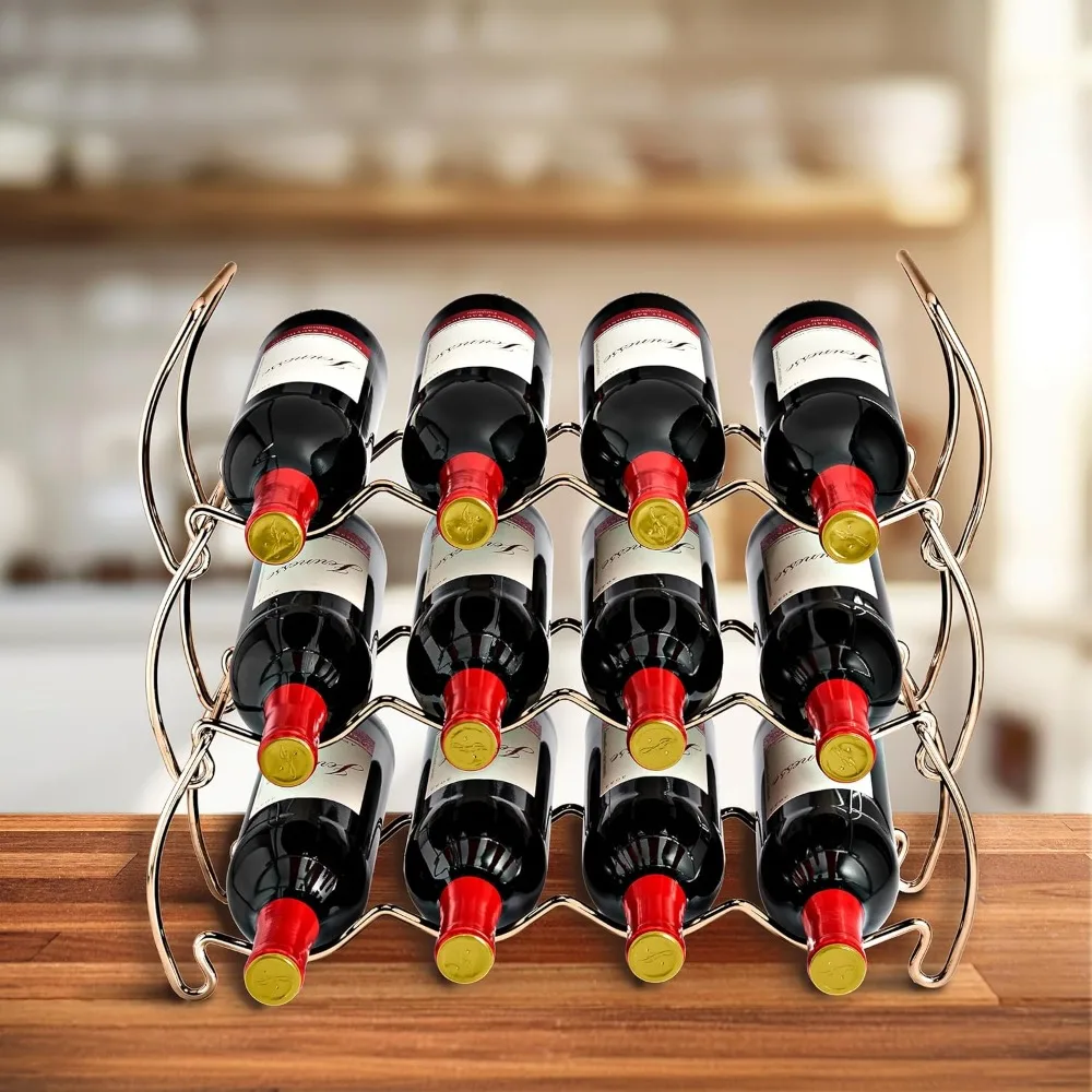 Sorbus 6-Tier Stackable Wine Rack - Classic Style Wine Racks for Bottles - Perfect for Bar, Wine Cellar, Basement, Cabinet, Pant