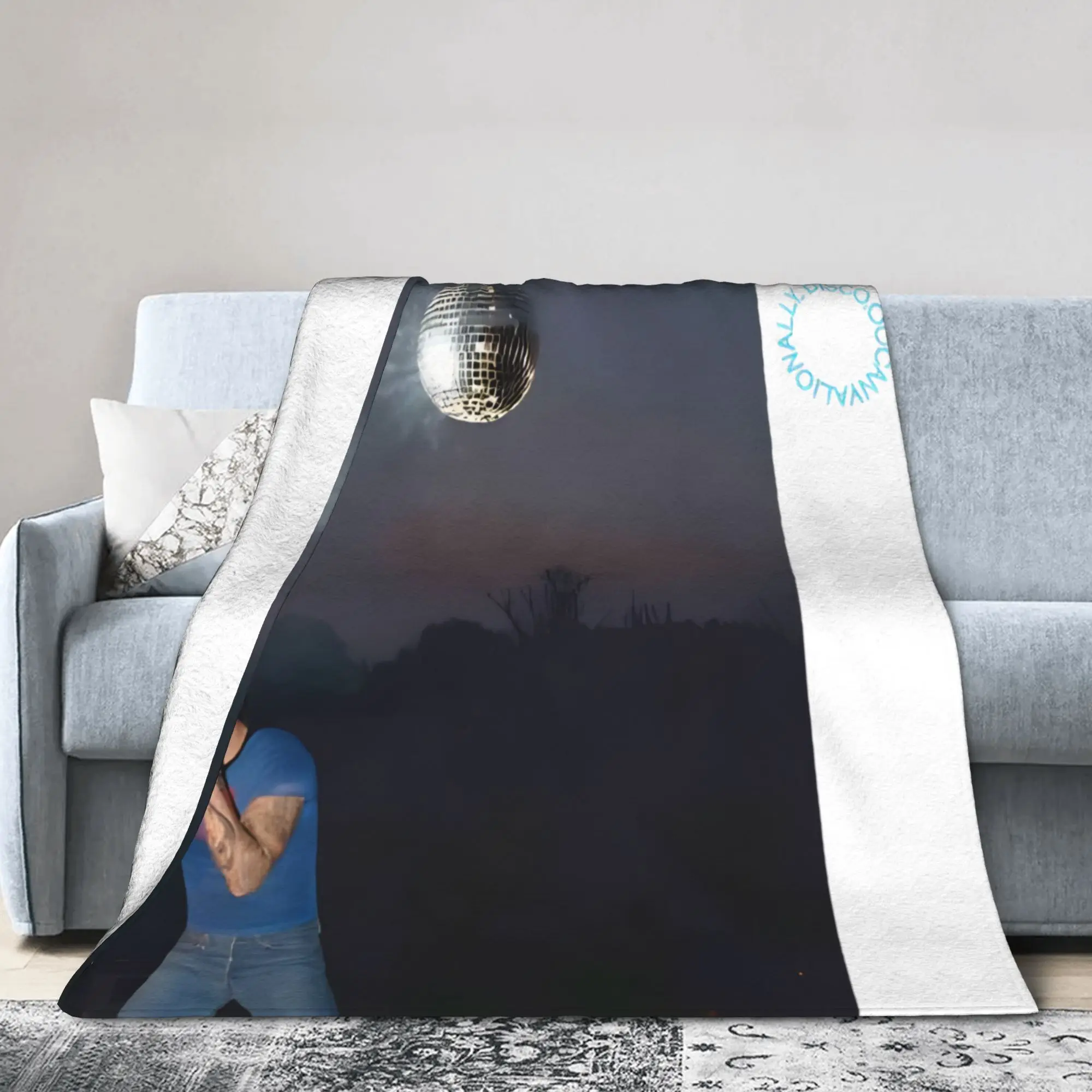 Kiss All The Time Disco Knitted Blankets Flannel Harrys Music Styles Super Soft Throw Blanket for Outdoor Travel Bedroom Quilt