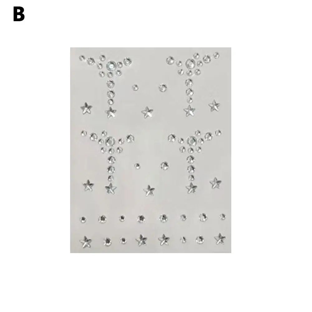 Coreano Diy ojos cara autoadhesivo pegatinas de diamantes falsos belleza joyas para el cuerpo pegatinas de Festival tatuaje temporal arte de diamante E1v7