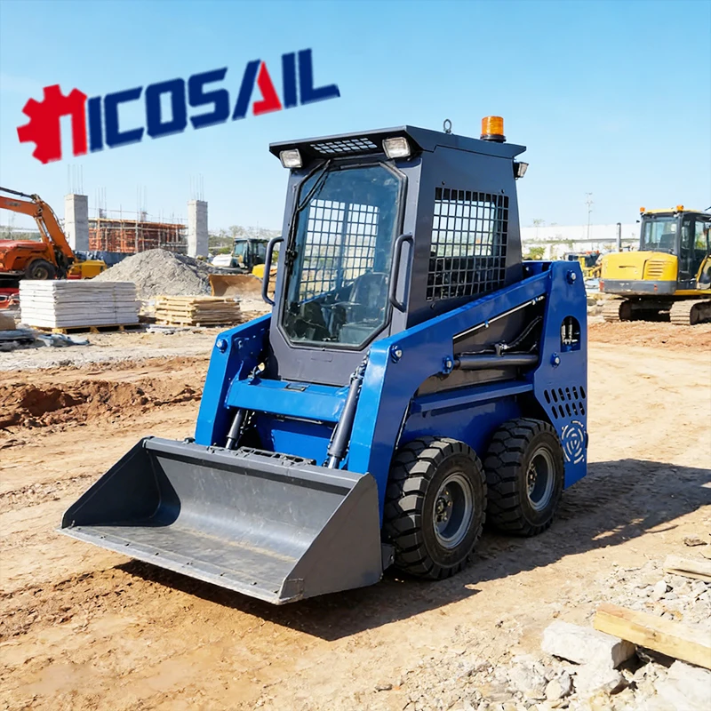 Factory Direct 4 Wheel Skid Steer Loader JC25 CE Certified Euro 5 Construction Equipment For Sale