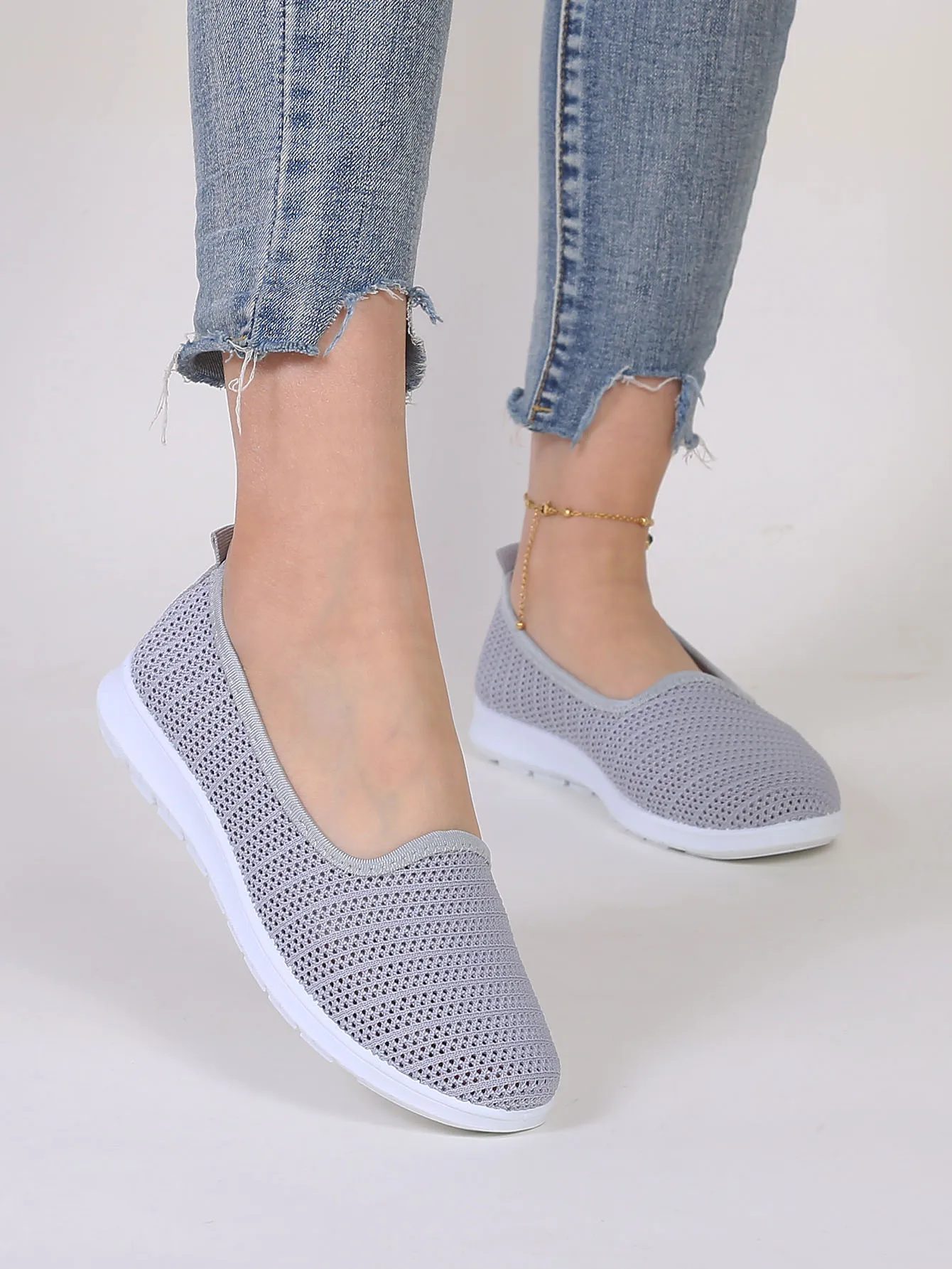 Spring New Product: Women\'s Multi colored Lazy Casual Comfortable Breathable Flat Shoes