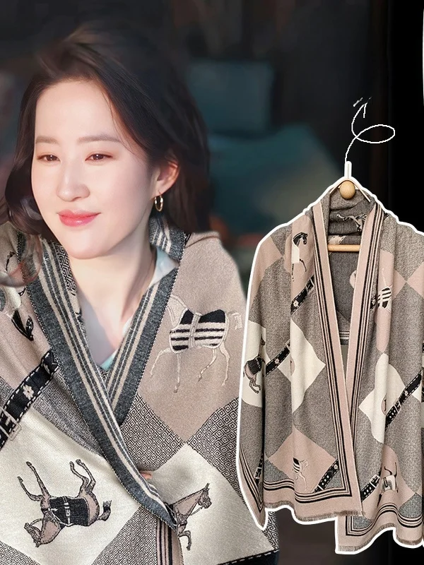 Echarpe-camere-pour-femme-double-face-en-laine-chaude-couverture-d'epaule-deux-en-un-vetement-d'exterieur-grande-marque-netie-ete-2025