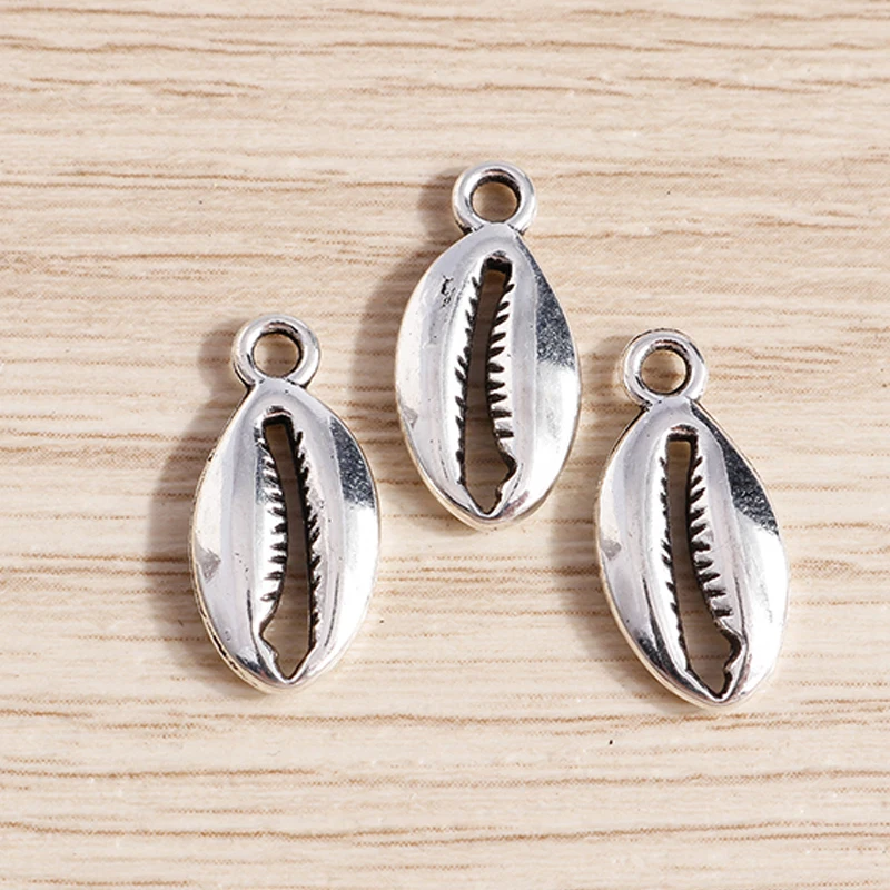 Tusember 30 Stück Legierungs-Meerestier-Anhänger Fisch Muschel Seestern Anhänger für DIY Halsketten Ohrringe Schmuckherstellung Zubehör – Detail 8