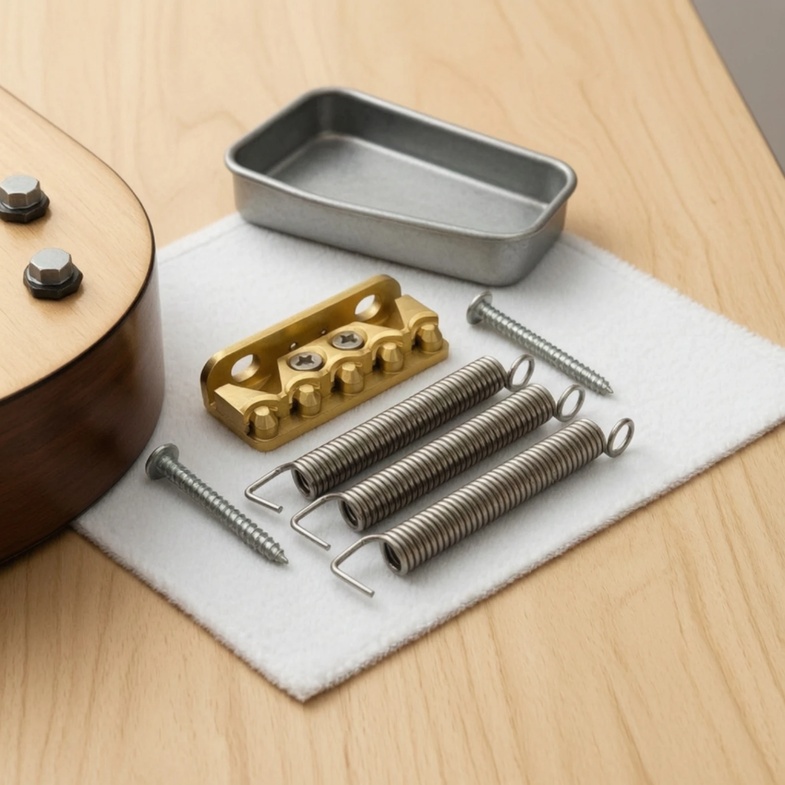 Tremolo Spring Claw Screws Kit Heavy-Duty Tremolo Spring and Claw Kit Hardware Easy to Install for Guitarists