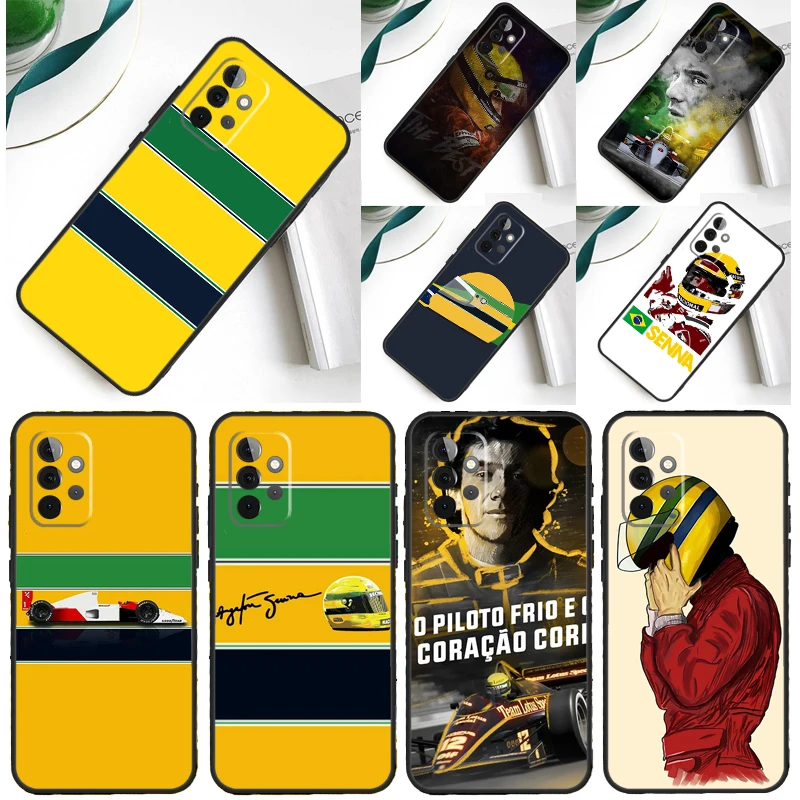 Ayrton Senna F1 Case For Samsung Galaxy A54 A34 A24 A14 A12 A22 A32 A42 A52 A72 A52S A51 A71 A13 A53 Cover