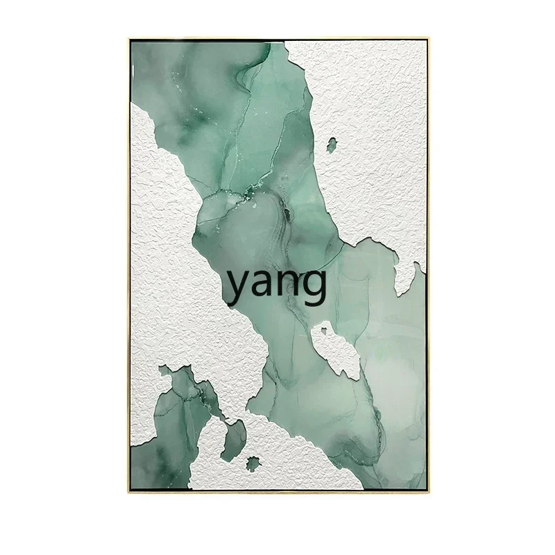 LTT modern simple entrance hanging abstract hand-painted resin texture hanging painting