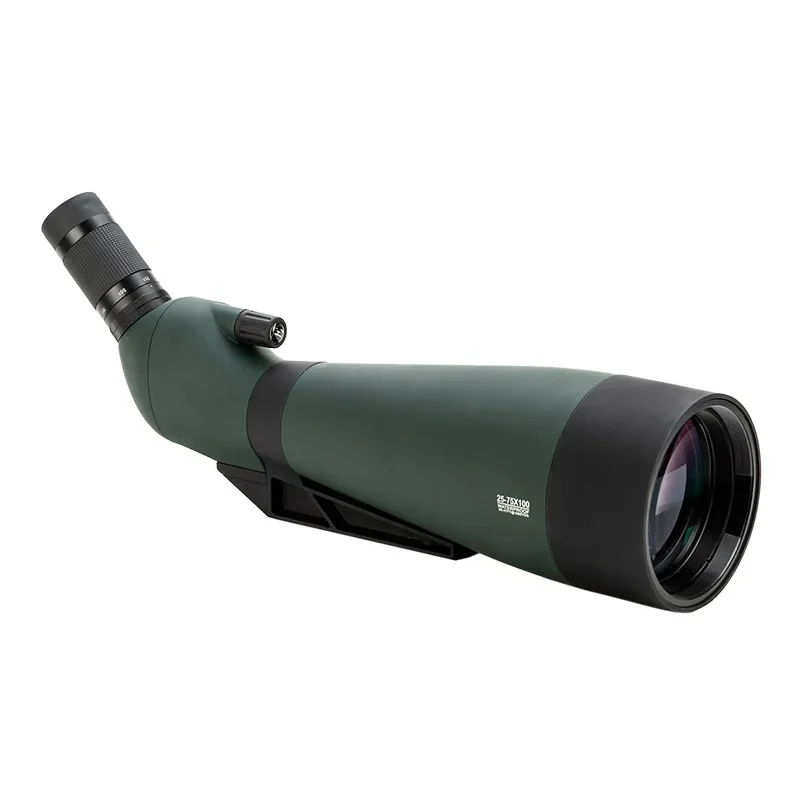 SKYOPTIKST 25-75x100 Waterproof Spotting Scope with Tripod & bag for Birding, Target Shooting, Sports, etc