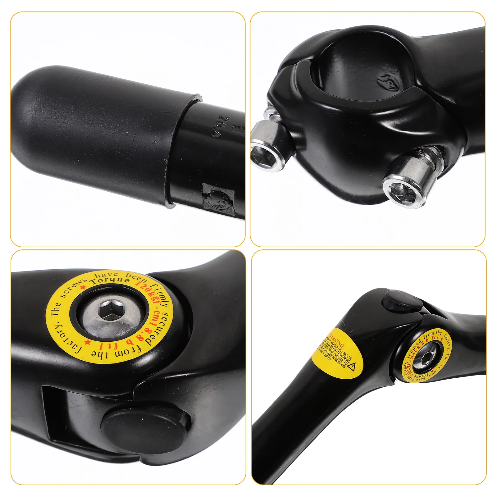 

25.4mm Handlebar Riser Black for Mountain Road Bikes Aluminum Alloy Durable Lightweight Comfortable Riding Accessory