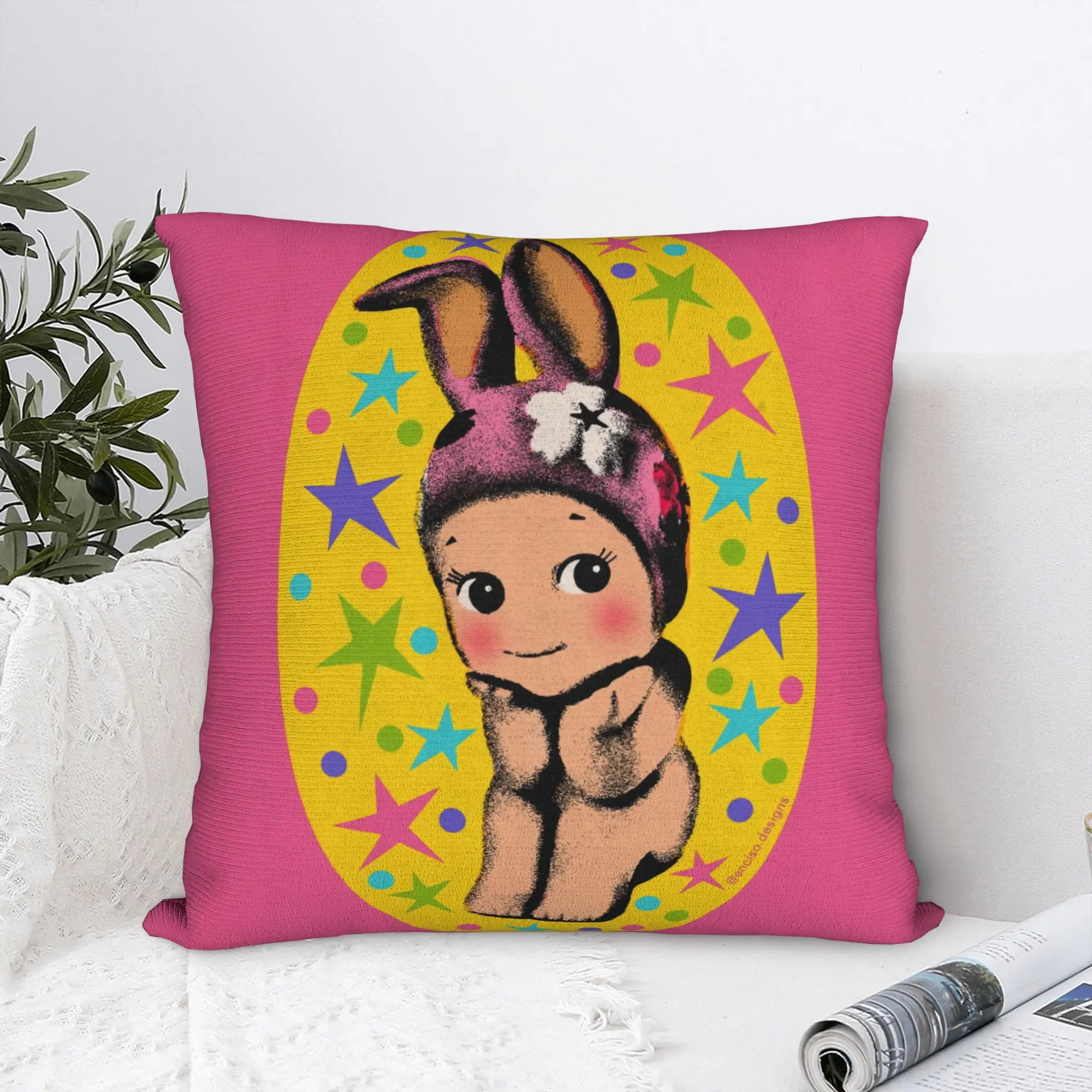 Lovely Sonnys Pillowcases Fruit Angels Various Cute Funny Pillow Case For Sofa Couch Bed Living Room Comfy Pillow Cover
