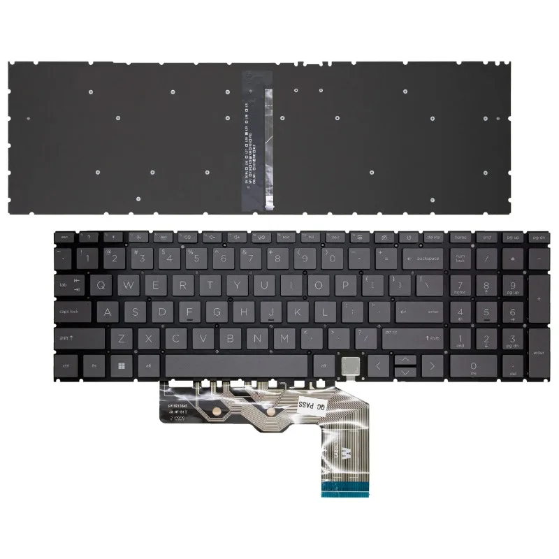 

Original New US Keyboard for 15-ED TPN-C149 TPN-W140 17-CG 17M-CG 15M 15-EE Laptop Backlit keyboard Replacement Silver Brown