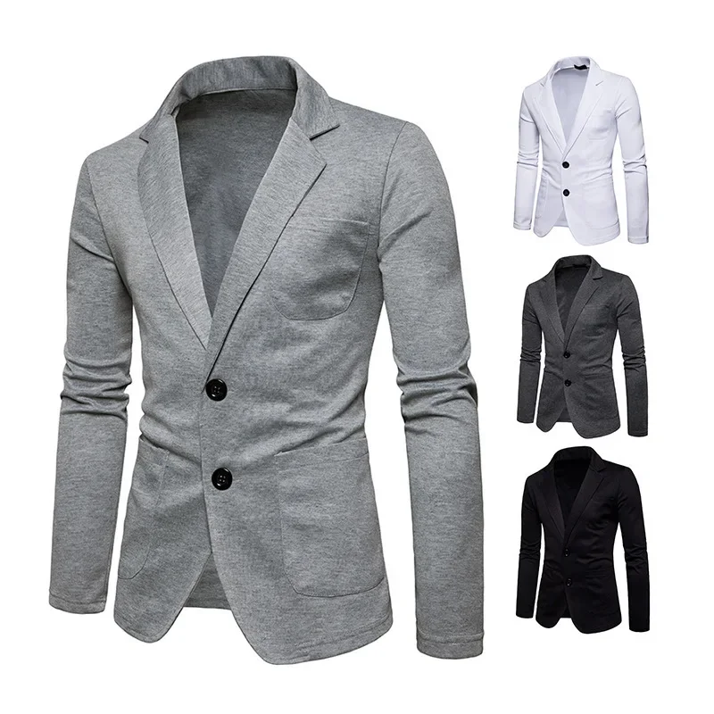 

Men's Spring and Autumn New Fashion Men's Two Button Casual Small Suit Coat Jacket