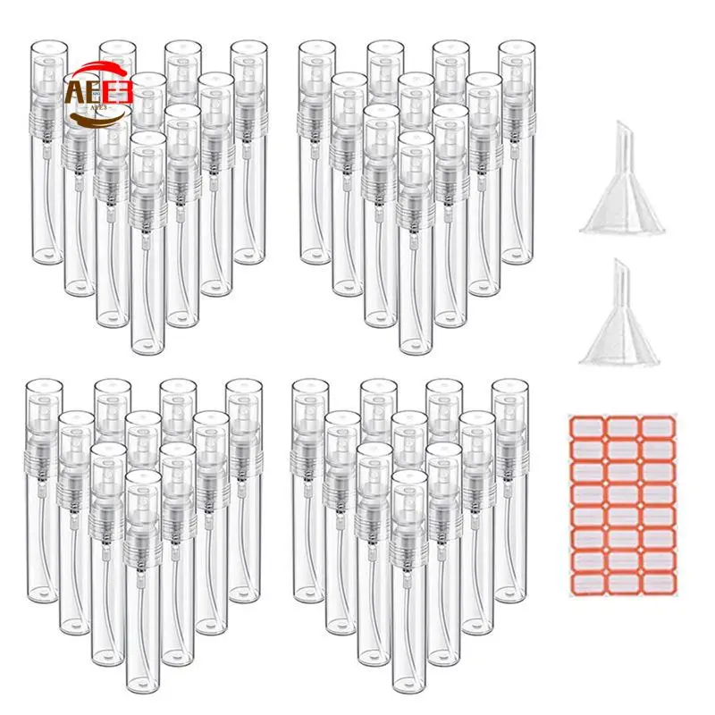 

AEE3-120PCS 5ML Spray Bottle Small Cosmetic Packing Atomizer Perfume Bottles Atomizing Spray Liquid Container For Travel