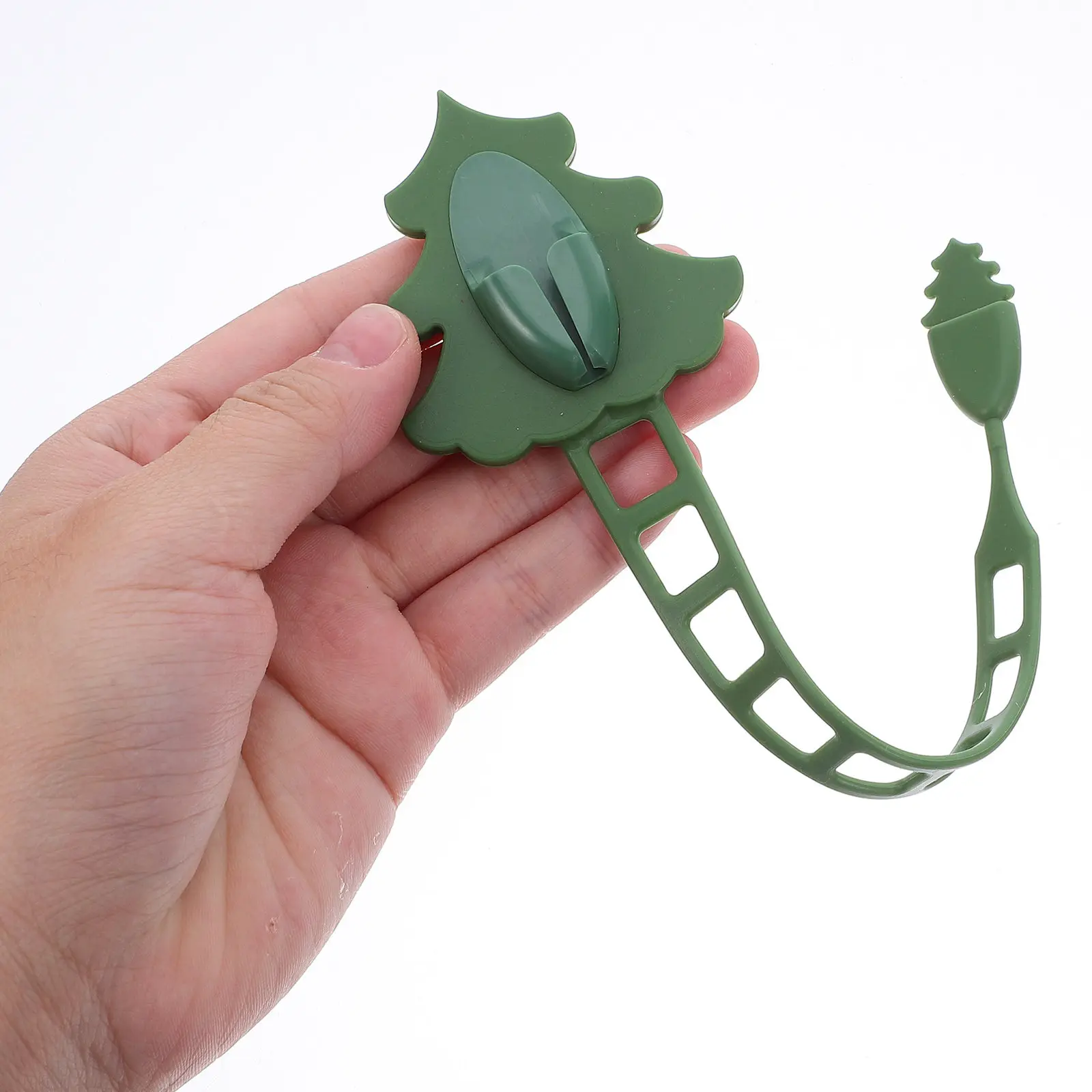 4Pcs Silicone Adhesive Garland Hangers Flexible Wreath Ties Fireplace Stocking Holder Mantel Christmas Organizer Hooks