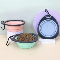 Collapsible Dog Bowl 320ml Silicone Dog Food Container Health and Safety Pet Travel Drinking Bowl Dog Cat Feeding Plate