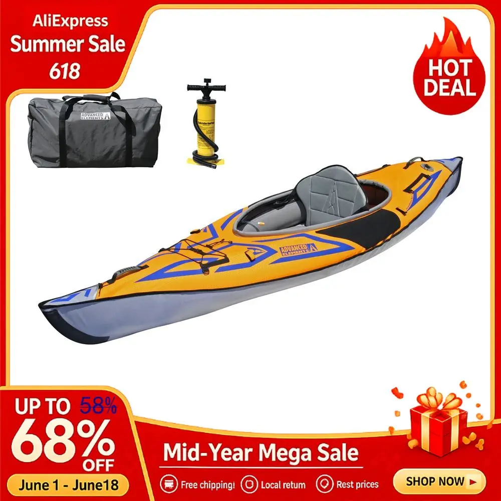 

AdvancedFrame Sport Inflatable Kayak Lightweight Day Touring Kayak With Bag And Pump Custom