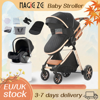 Baby Stroller 3 in 1 Four-wheel stroller Newborn Baby Car Portable Multifunctional Foldable Babies Carriage Cart Pram Mother-kid