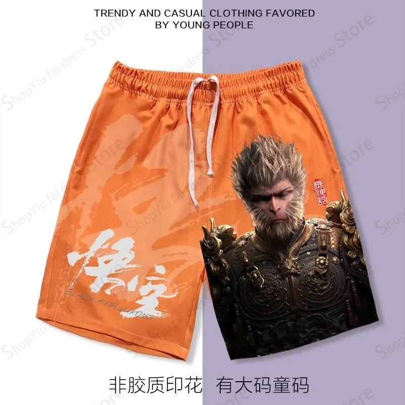 Wukong Men's Shorts Black Myth Game Swim Trunks 3D Printed Sports Shorts New Beach Men's Shorts Summer Fashion Men's Clothing