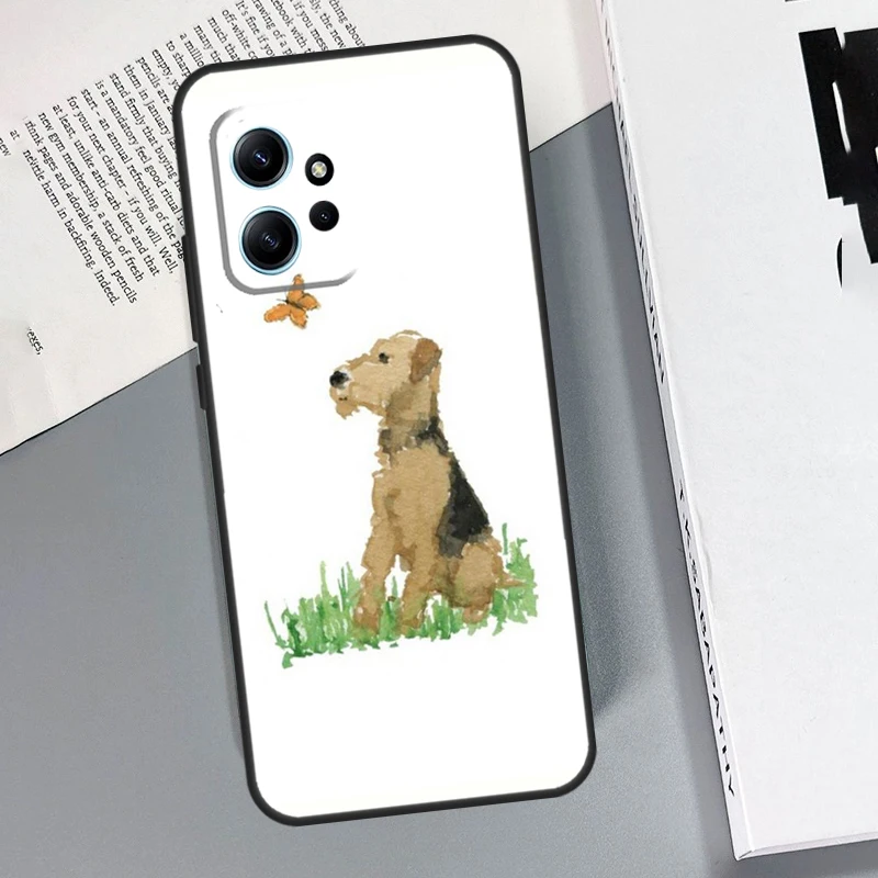 Airedale Terrier Dog Case For Xiaomi Redmi Note 12 11 10 9 8 Pro 11S 10S 9S 12S Redmi 12 9C 10C 12C Back Cover