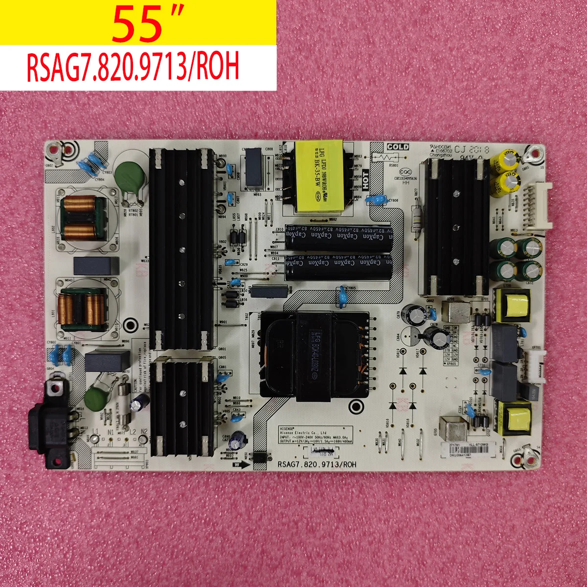 

Плата питания RSAG7.820.9713 4PIN для Hisense 55E78GQ