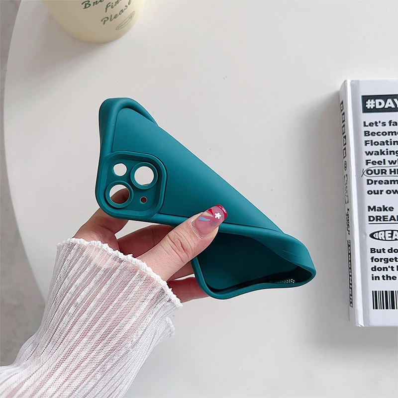 Phone Case For iPhone 16 15 14 11 12 13 Pro Max Mini 7 8 Plus XR XS Max X SE 2022 16Pro Soft TPU Thickened Protective Back Cover image 5