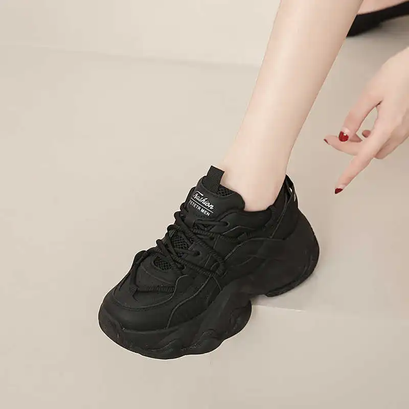 

In The Forest Thin Heel Sneakers For Ladies Woven Shoes For Black Women Luxury Trainer Sports Fashion Athletic Luxary