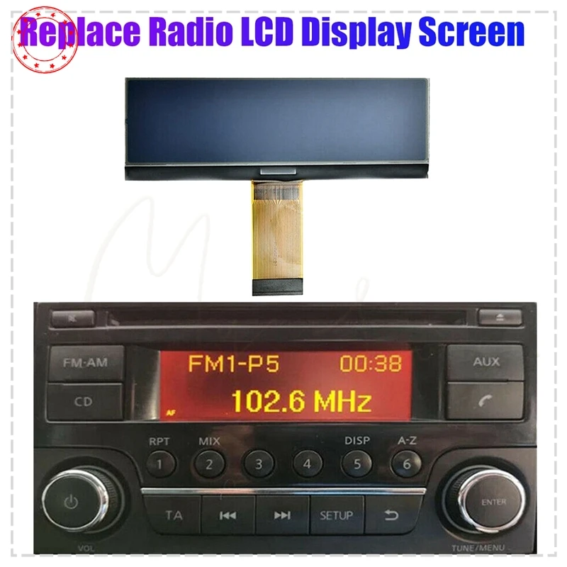 

CD-плеер FM-радио пиксель замена ЖК-экрана для Nissan Juke Qashqai X-Trail Frontier Note Navara Suzuki Equator