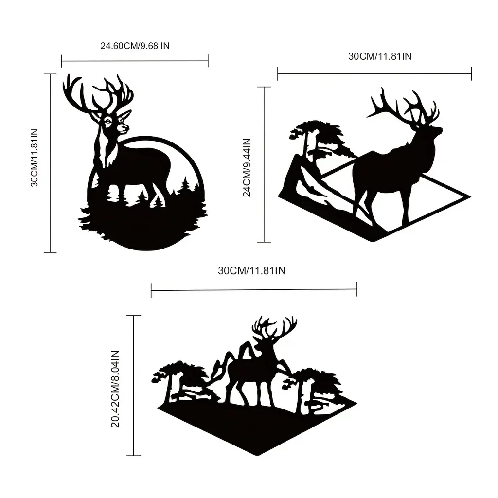 

Hello Young Metal Deer Art Home Decor Forest Deer Metal Wall Decor Metal Forest Deer Sign Forest Sign Iron Wall Hanging Decorati