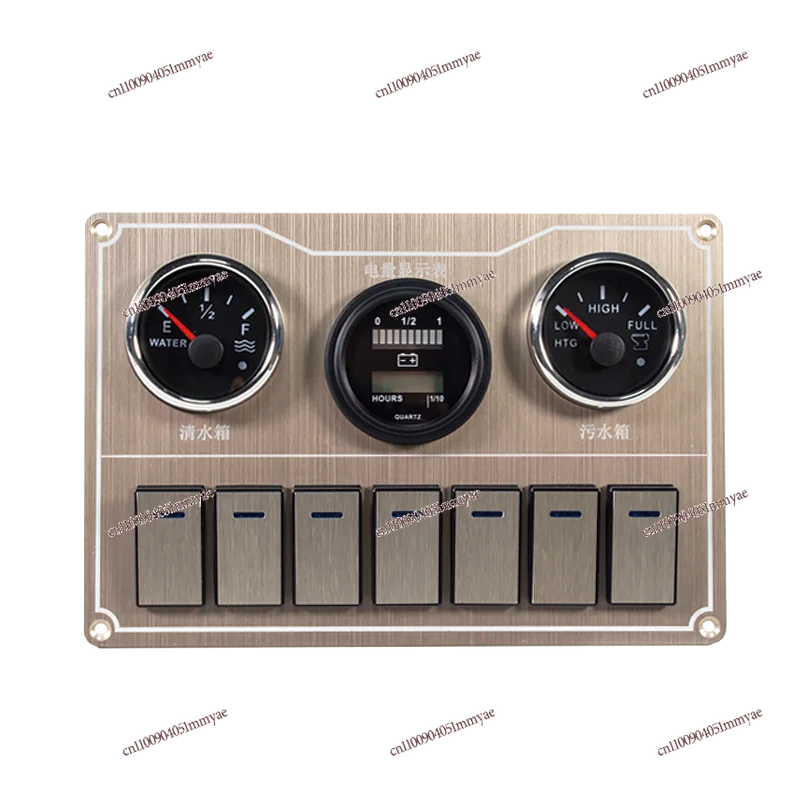 

Marine yacht control 12-24v switch panel combination sewage tank power display meter
