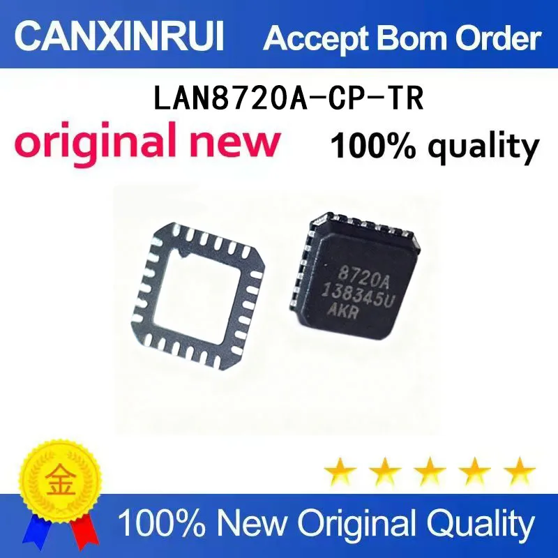 

(5-100 Pieces) New LAN8720A-CP-R LAN8720A 8720A QFN-24 chip in stock