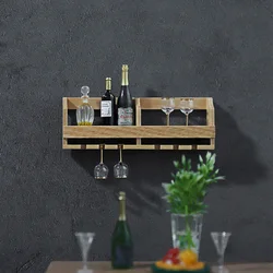 Wandgemonteerde Wijnrek Miniatuur Poppenhuis Home Decor Fotografie Scenario 'S Meubelmodel Simulatie Opslag Beeldjes