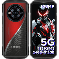Global Version DOOGEE S118 Pro 5G Rugged Phone 10800mAh Battery Dimensity 7050 6.6'' FHD 120Hz 24GB RAM 512GB ROM Cell Phone NFC