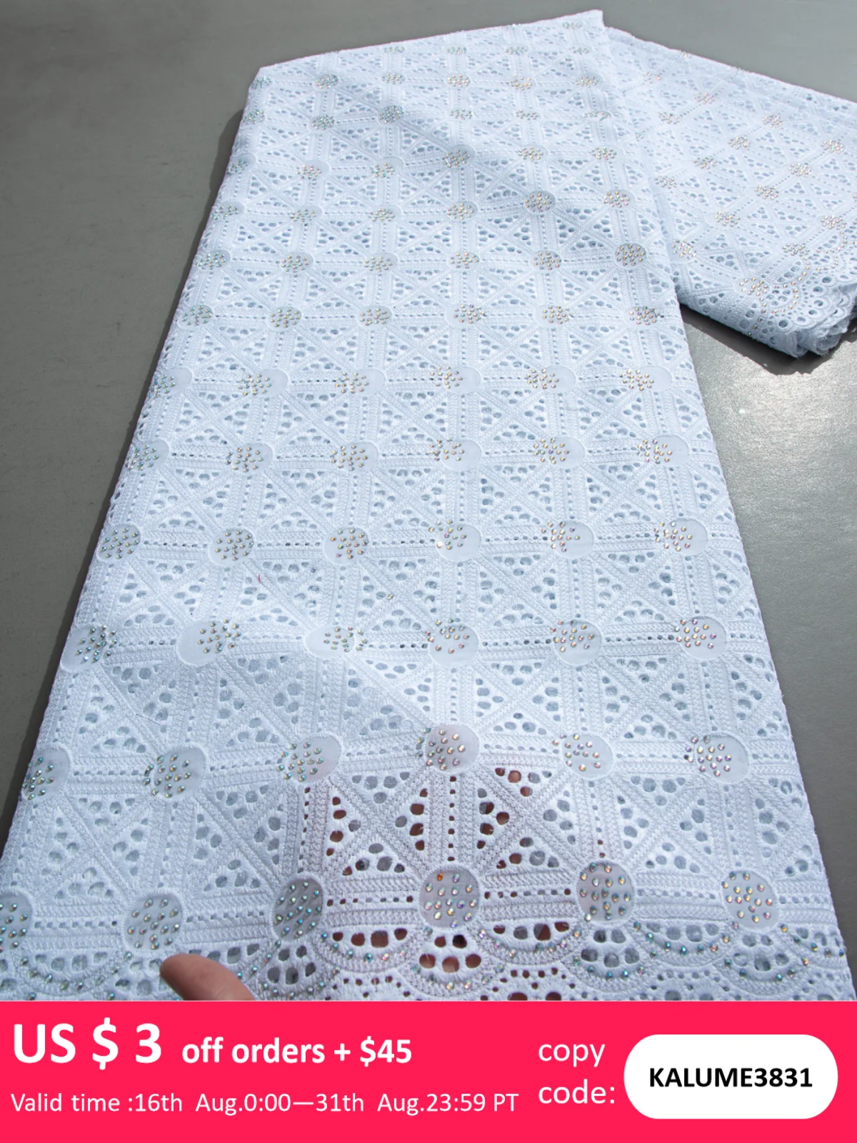 Африканская сухая хлопковая кружевная ткань Kalume, швейцарская вуаль 2024, нигерийская кружевная ткань, Высококачественная вышивка для шитья платьев своими руками F3831