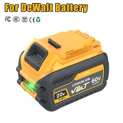 20V/60V dla baterii Dewalt DCB609 9000mAh 60V MAX akumulator litowo-jonowy kompatybilny DCB547-XJ DCB200 DCB201 DCB609 DCB182 DCB204