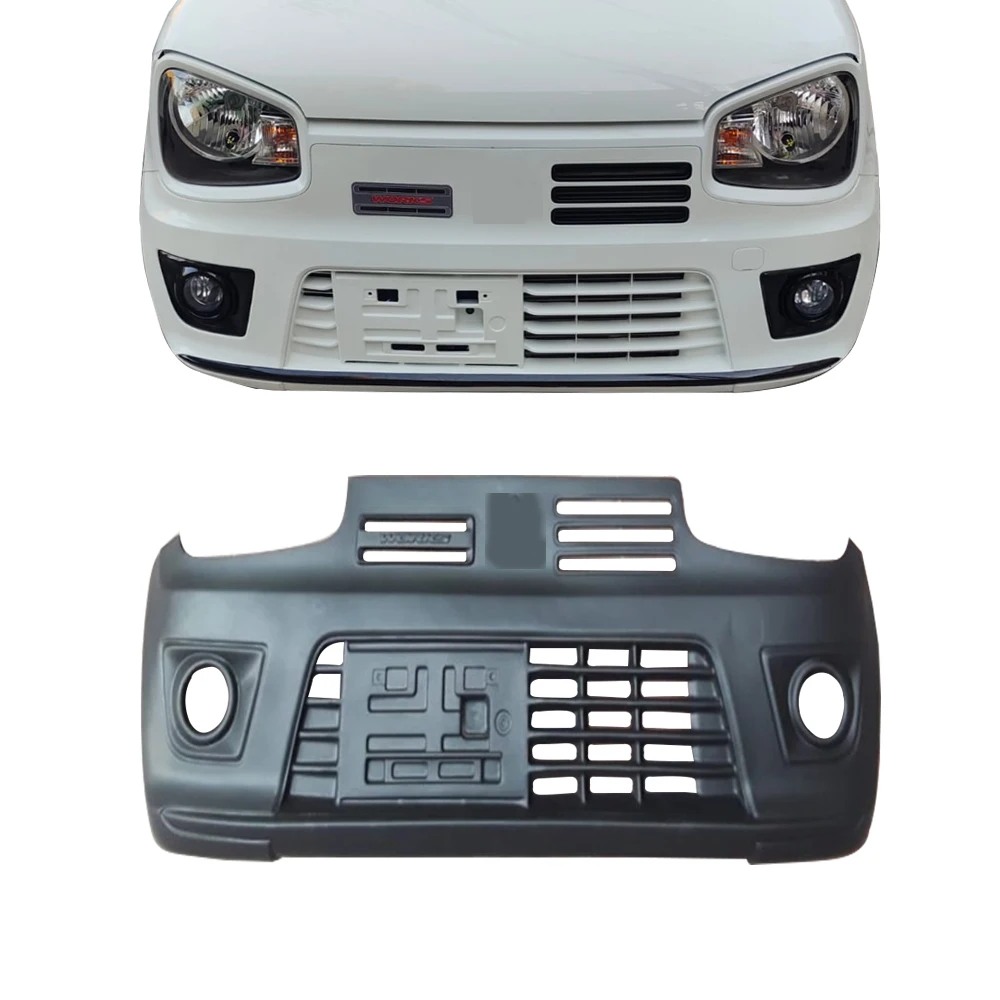 

For Suzuki Alto 2012-2024 PP Material Front Bumper Car Bumper Modified Car Parts Including Bumper Hole Accessories