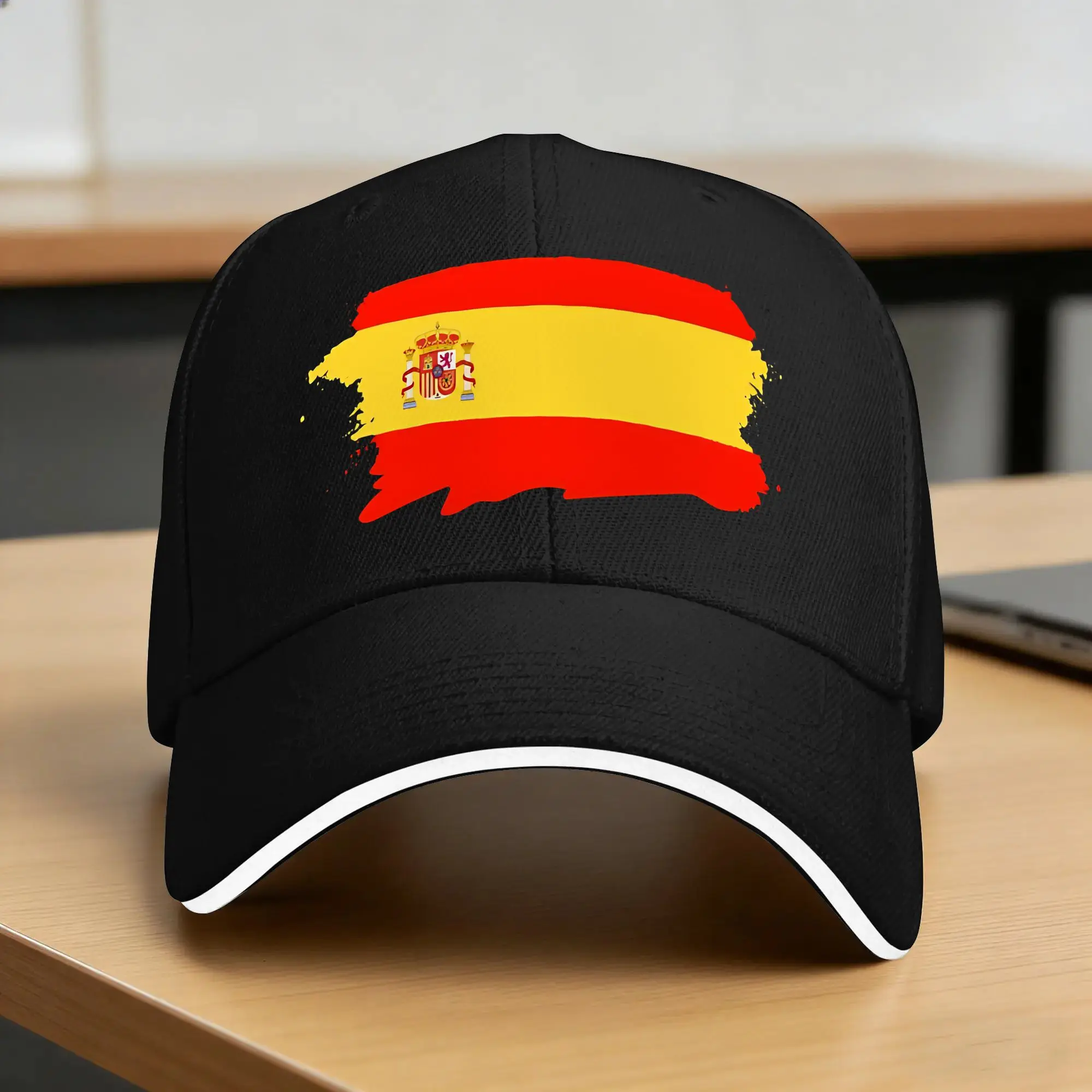 Casquette de baseball drapeau espagnol, style streetwear, casquette trucker, printemps, pour hommes adultes, sports de plein air