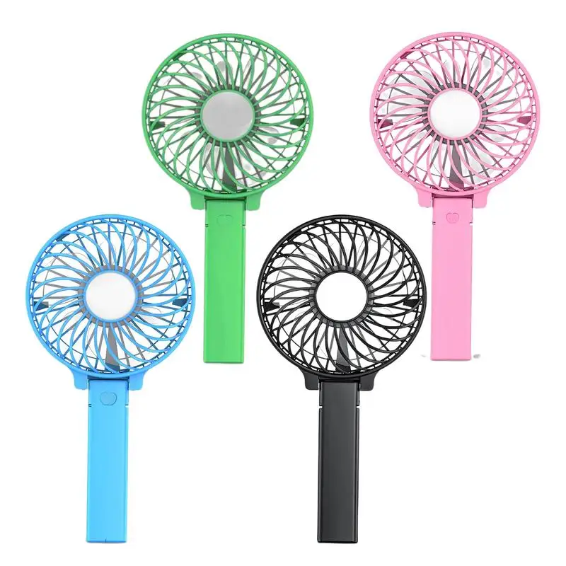 Foldable Mini Fan Rechargeable Personal Fan With 3 Speed Intelligent Battery Powered Hand Fan Portable Hand Held Fan For Summers