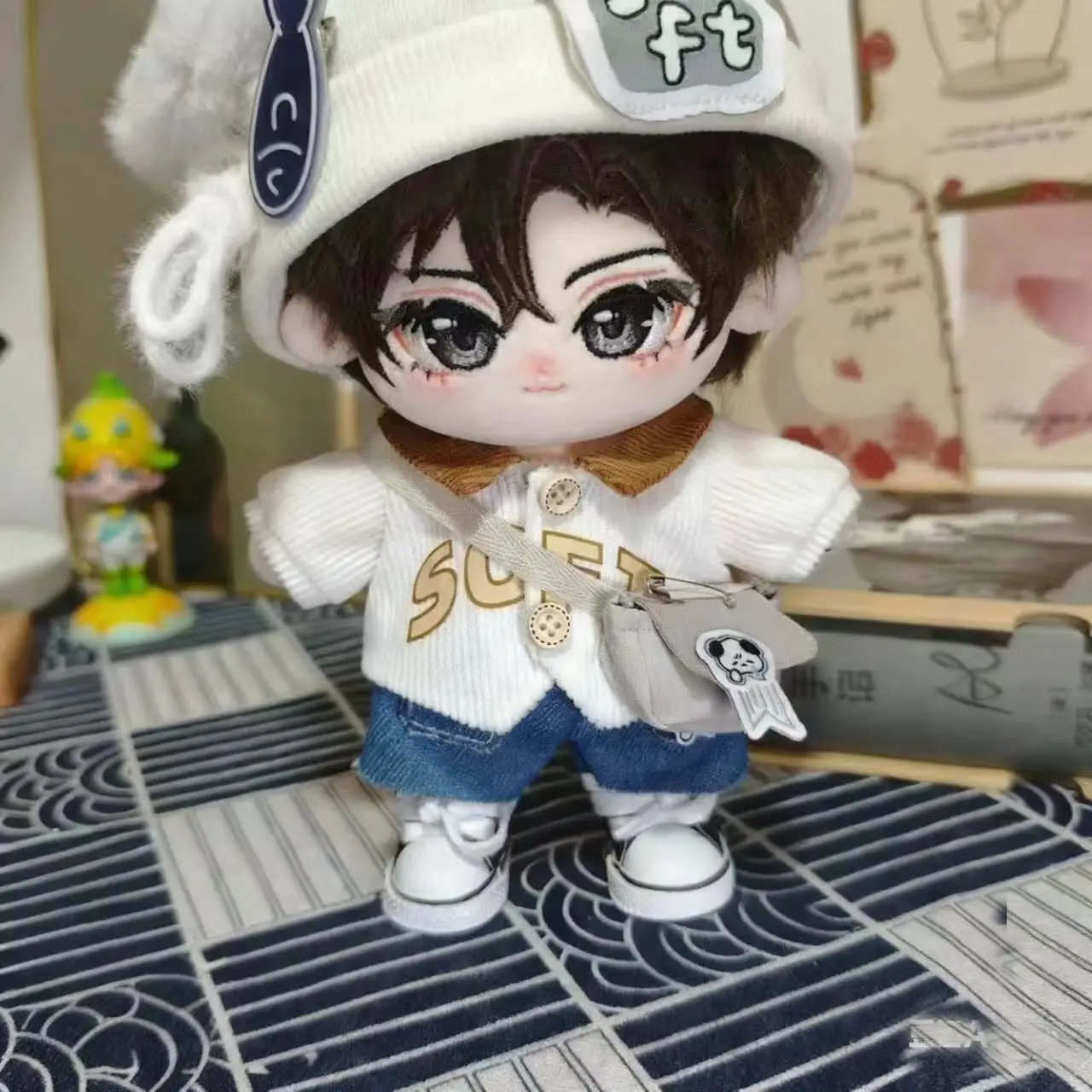 

Аниме-атрибут, красивый мальчик, идол, плюшевая кукла, набивка тела, одежда, хлопковые плюшевые фигурки, рождественский подарок 20 см