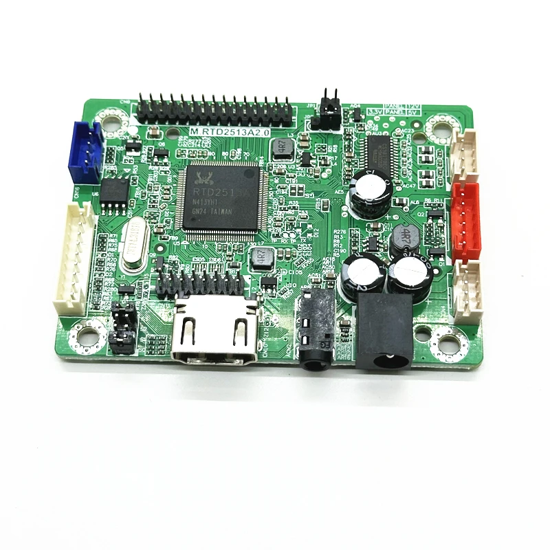 Mini Placa de controlador LCD RTD2513V1.0, Programa de tapa de salto de HDMI a LVDS + kit de cable lvds de 5 piezas, 30P, 40P, 1/2CH, 6/8 BIT