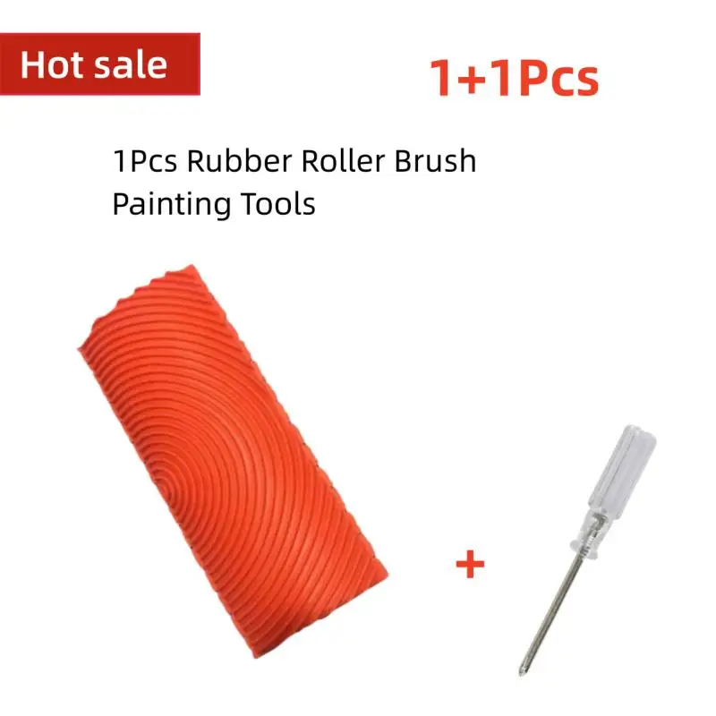 

Rubber Roller Brush Painting Tools Imitation Wood Graining Wall Painting Home Decoration Art Embossing DIY Graining