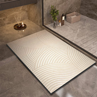 Super Absorbent Bath Mats Bathroom Anti Slip Shower Foot Mat Quick Dry Bathtube Carpet Toilet Rug Doormat Washable