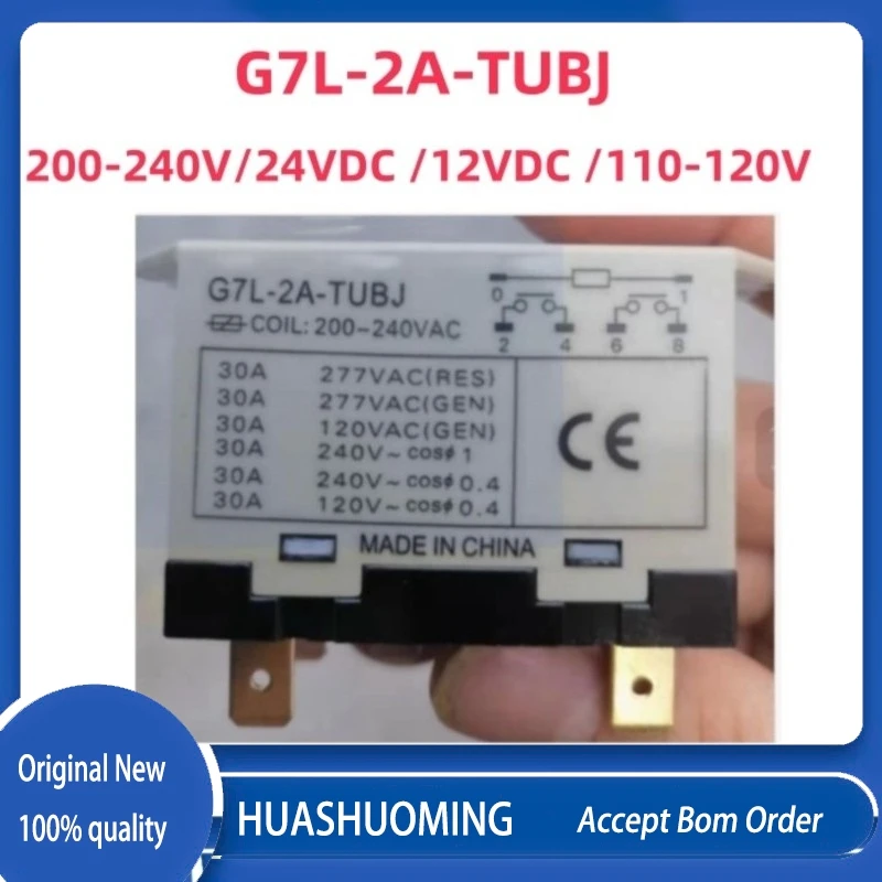 

НОВЫЙ 2 шт./LoT G7L-2A-TUBJ 200-240 В 24 В постоянного тока 12 В постоянного тока 110-120 В 6 контактов