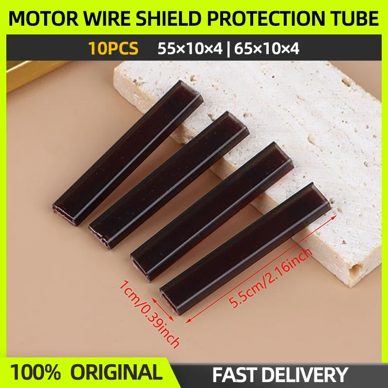 

10 шт., защитная трубка для защиты двигателя, 55 × 10 мм/65 × 10 мм, защитная трубка для крышки проволоки iFlight GEPRC FPV Racing Drone
