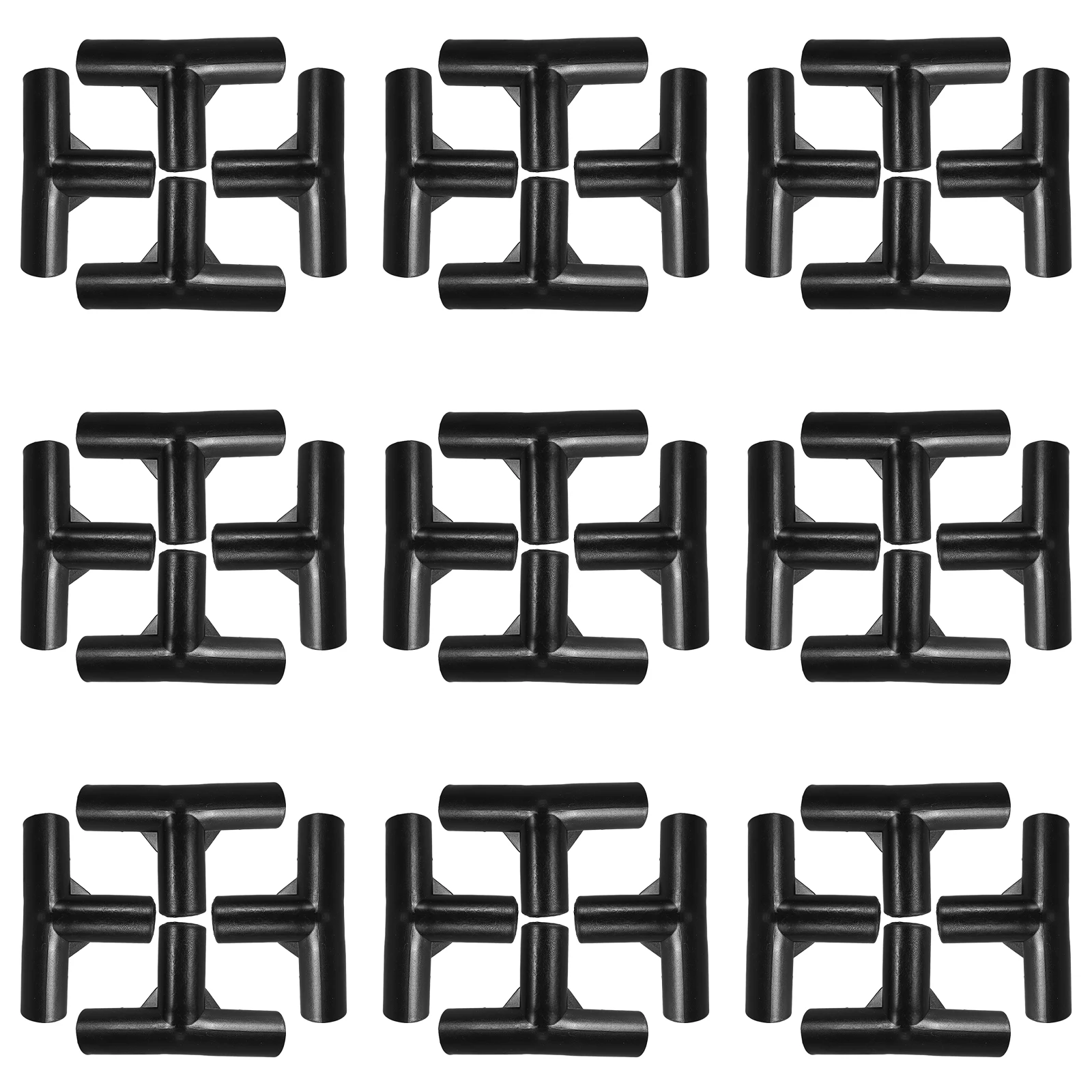 

20 Pcs Tee Joint Greenhouse Connectors 3 Way Camping Tent Part Canopy Fitting Pipeline