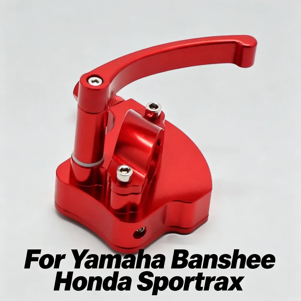 For Yamaha Banshee Honda Sportrax Motorcycle Accessories ATV Thumb Lever Control Throttle Housing Red