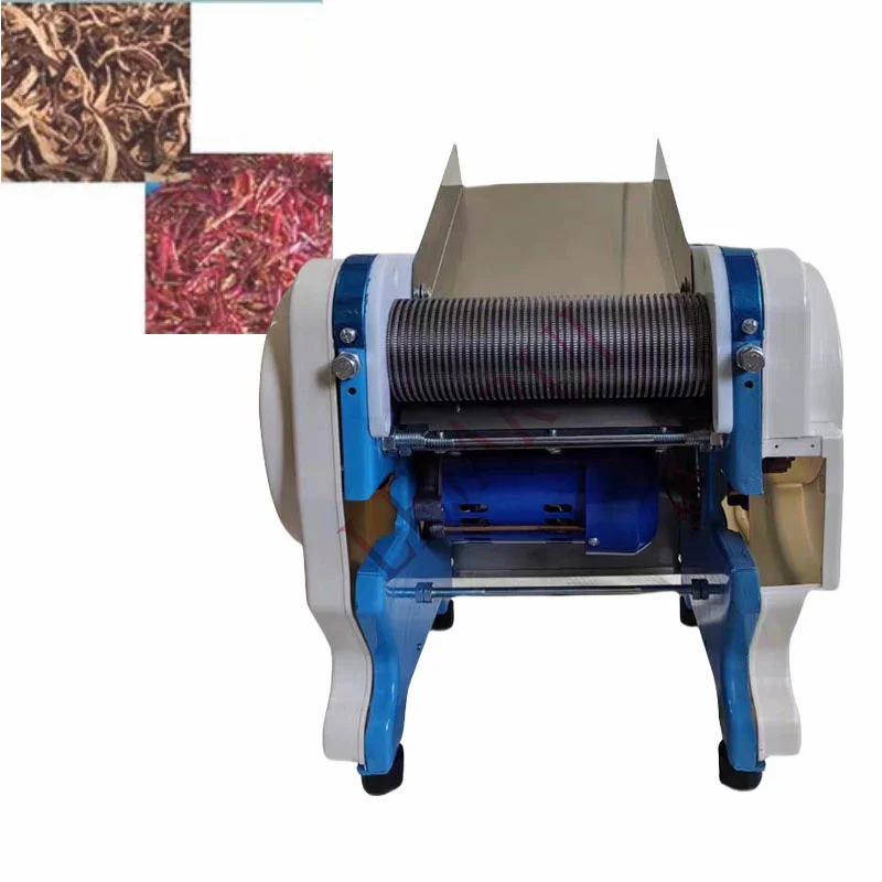 

550W 220V Desktop Commercial Dried Chili Shredder 2/3/4/6mm Electric Tobacco Cutting Machine Small Food Shredder