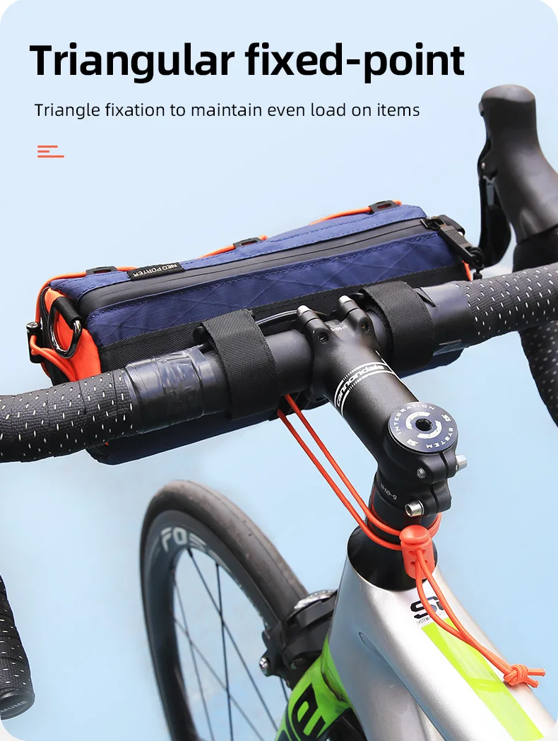 Ulac Fahrrad-Lenkertasche 1,7L Große Kapazität Verschleißfeste Fahrradtasche Mountainbike-Rennrad-Vordertasche Multifunktional – Detail 4