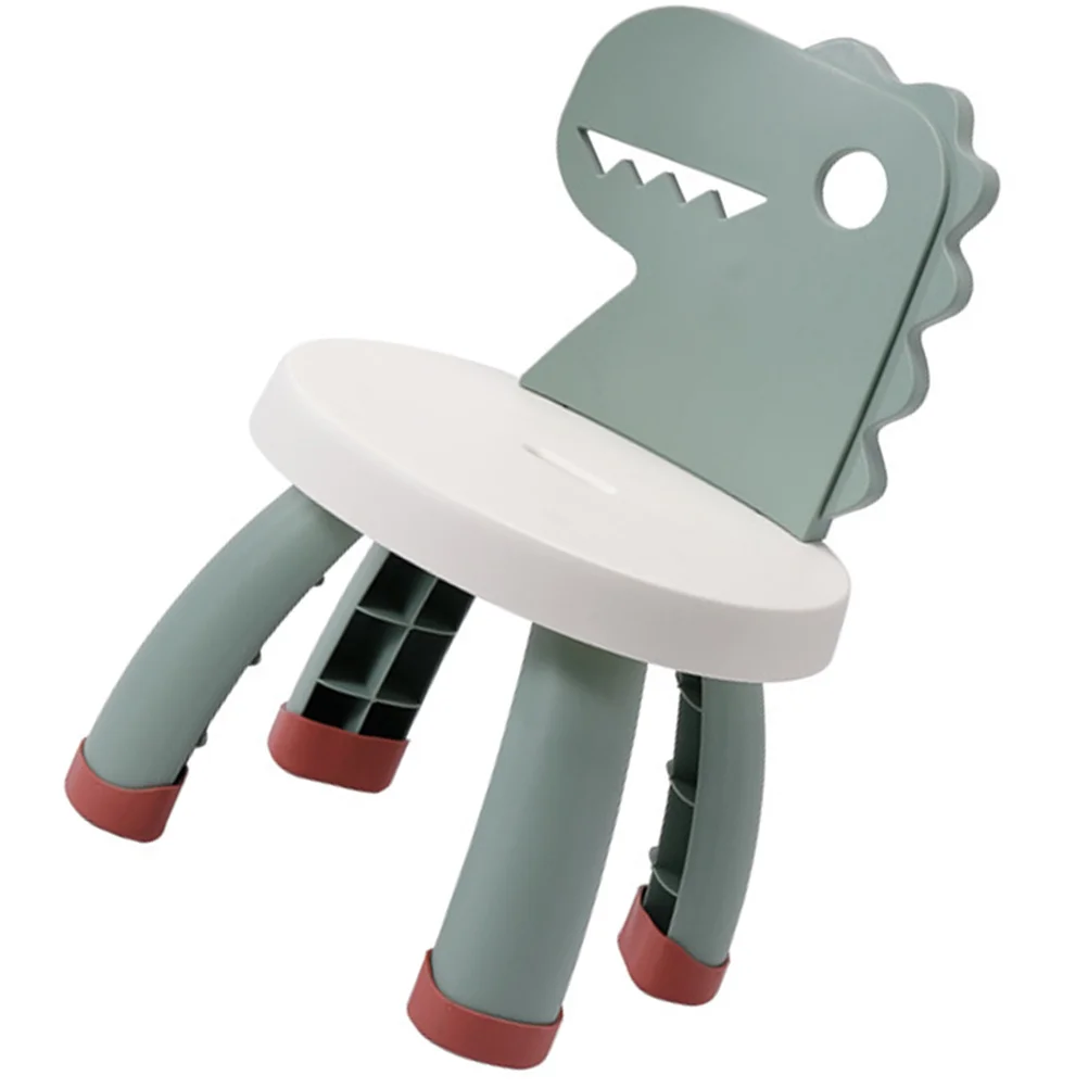 Back Chair Stool Cartoon Dinosaur Anti-Fall PP PVC Material Comfortable Safe Smooth Edges Back Chair